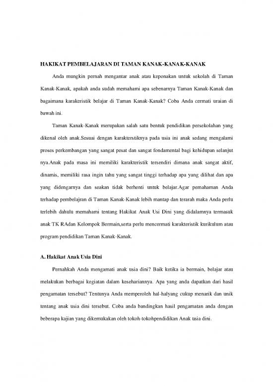 picture1_Pembelajaran Pdf 7720 | Hakikat Pembelajaran Di Tk  Bel Amp Pemb | Ilmu Kependidikan